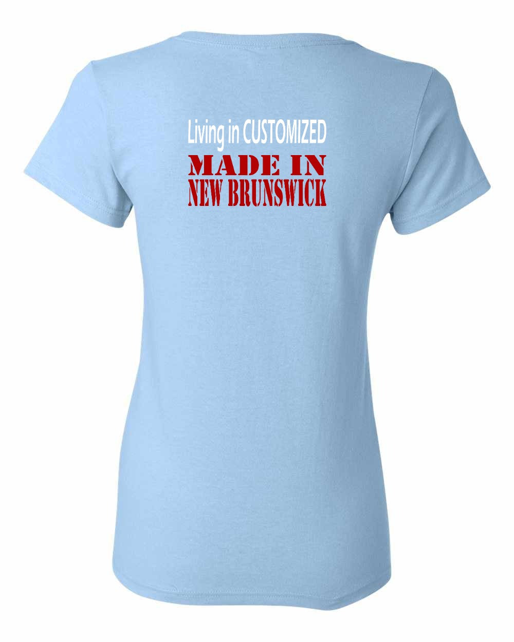 Living in Custom Made in NB Left Chest and Back Women's Tee