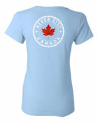 Never 51st Leaf Left Chest And Back Women's Tee - Gildan Canada (sewn Internationally)
