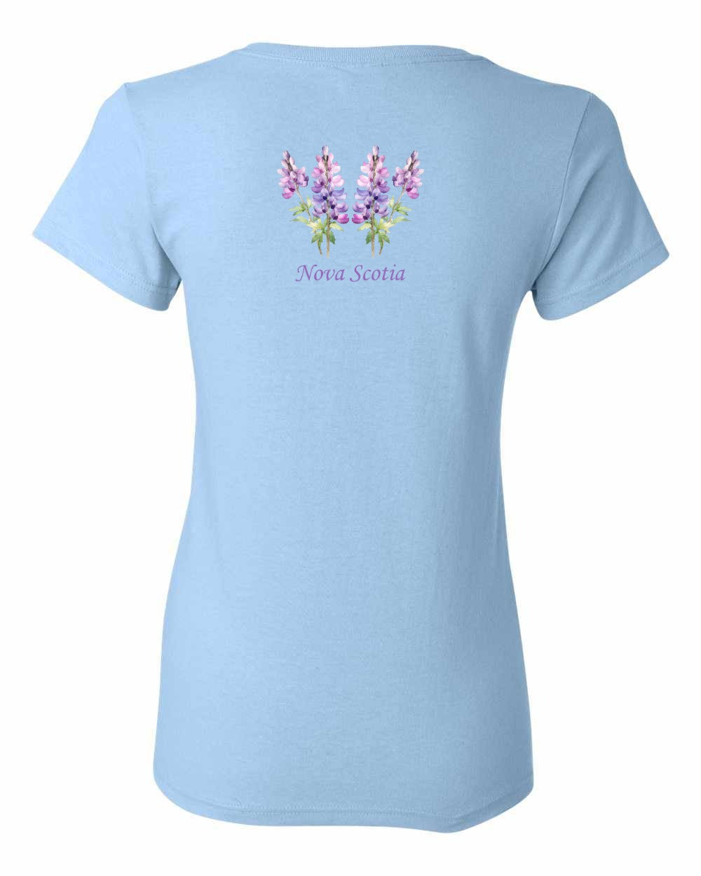 Nova Scotia Lupins Left Chest and Back womens-tee