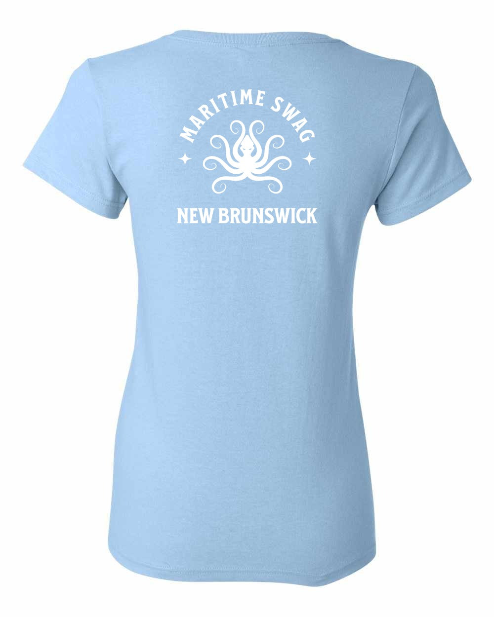 Maritime Swag New Brunswick Octopus Left Chest and Back Women's Tee