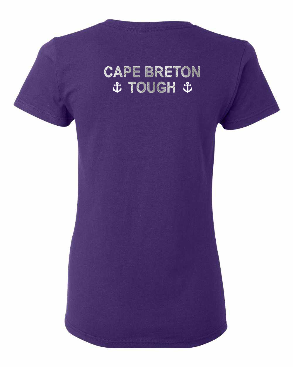 Built CB Tough Metal Left Chest and Back Women's Tee