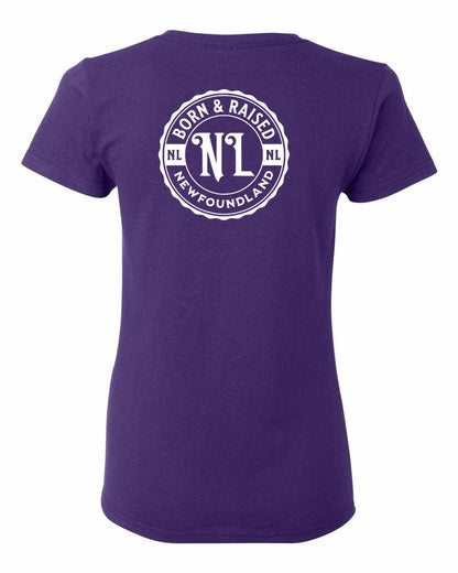 Born & Raised Newfoundland Left Chest and Back Women's Tee