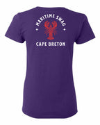 Maritime Swag CB Mandala Red Lobster Left Chest and Back Women's Tee