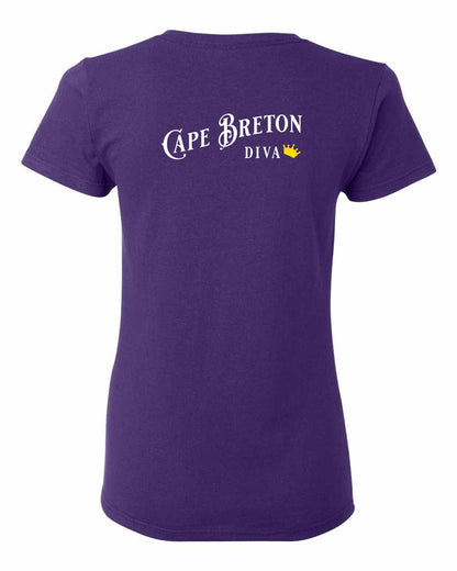 Cape Breton Diva Left Chest and Back Women's Tee