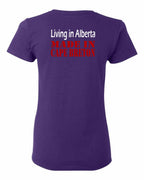 Living Alberta Made in CB Left Chest and Back Women's Tee