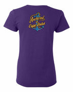 Anchored in CB (New Design) Left Chest and Back Women's Tee