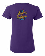 Anchored in NFLD (New Design) Left Chest and Back Women's Tee