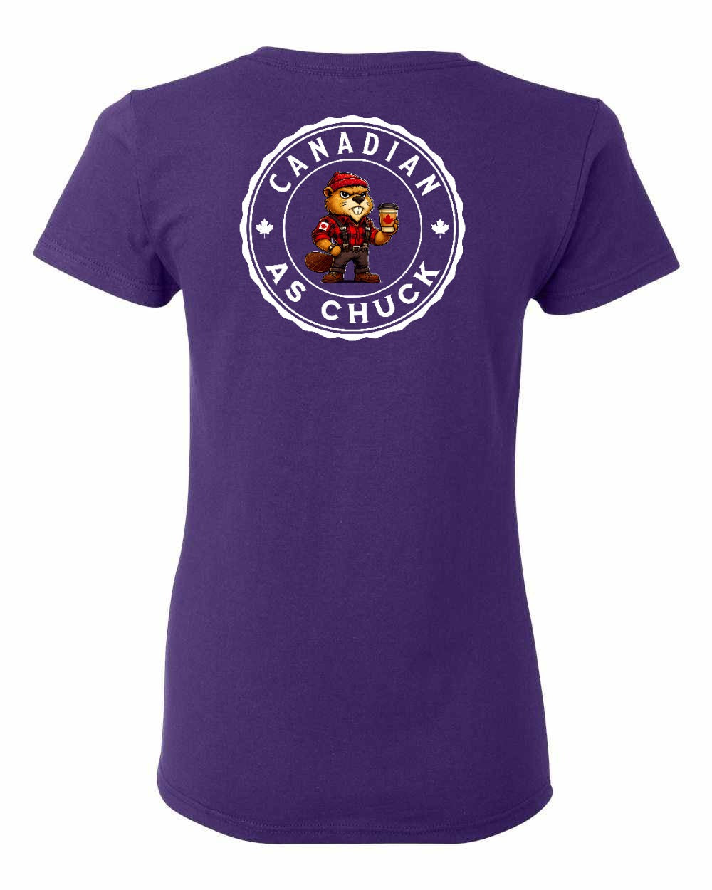 Canadian as Chuck Left Chest And Back Women's Tee