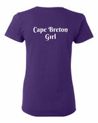 CB Girl Heart Dot Left Chest and Back Women's Tee