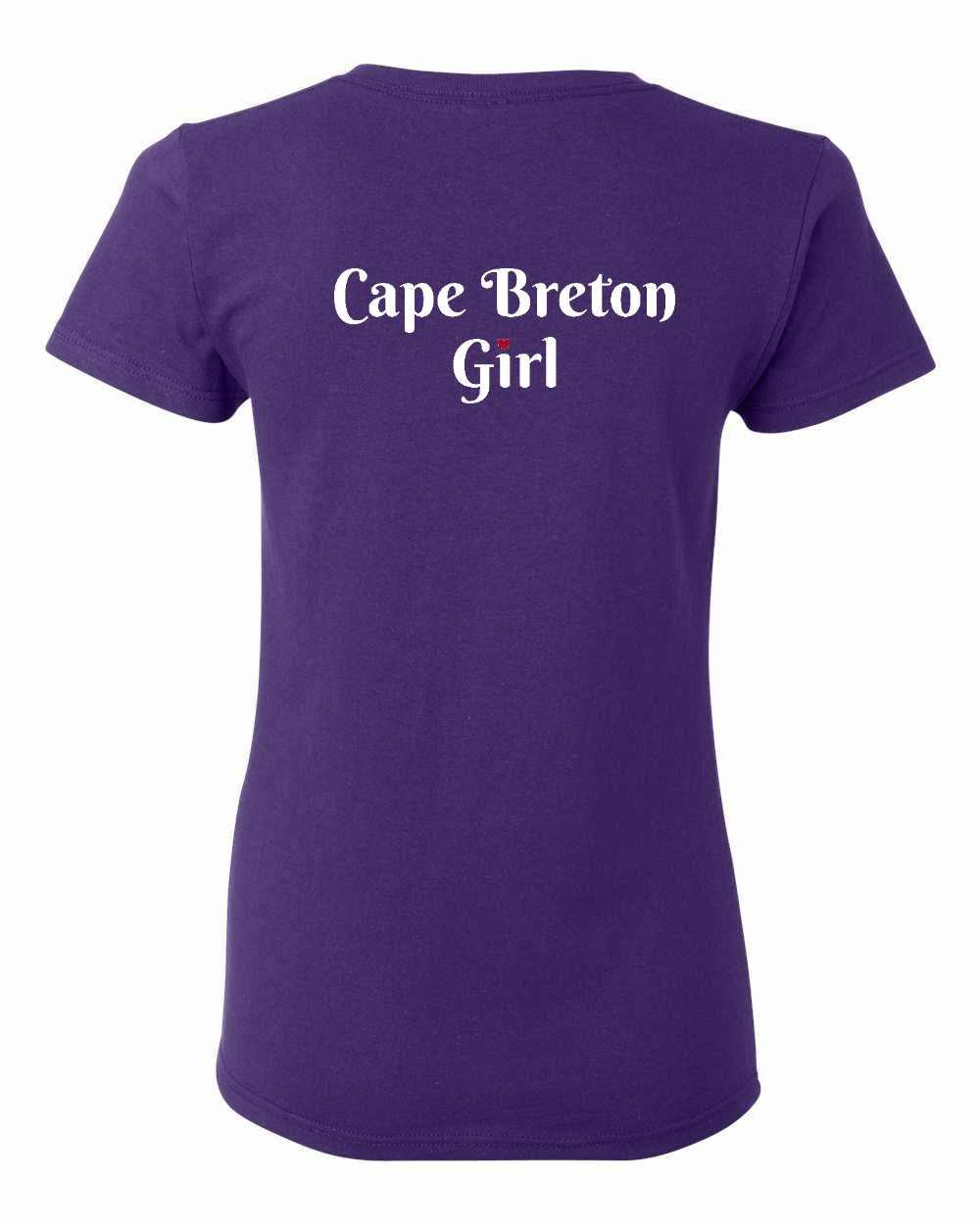 CB Girl Heart Dot Left Chest and Back Women's Tee