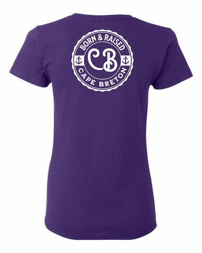 Born & Raised Cape Breton Left Chest and Back Women's Tee
