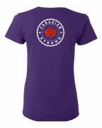 Canadian Strong Leaf Left Chest and Back Women's Tee - Gildan Canada (sewn Internationally)