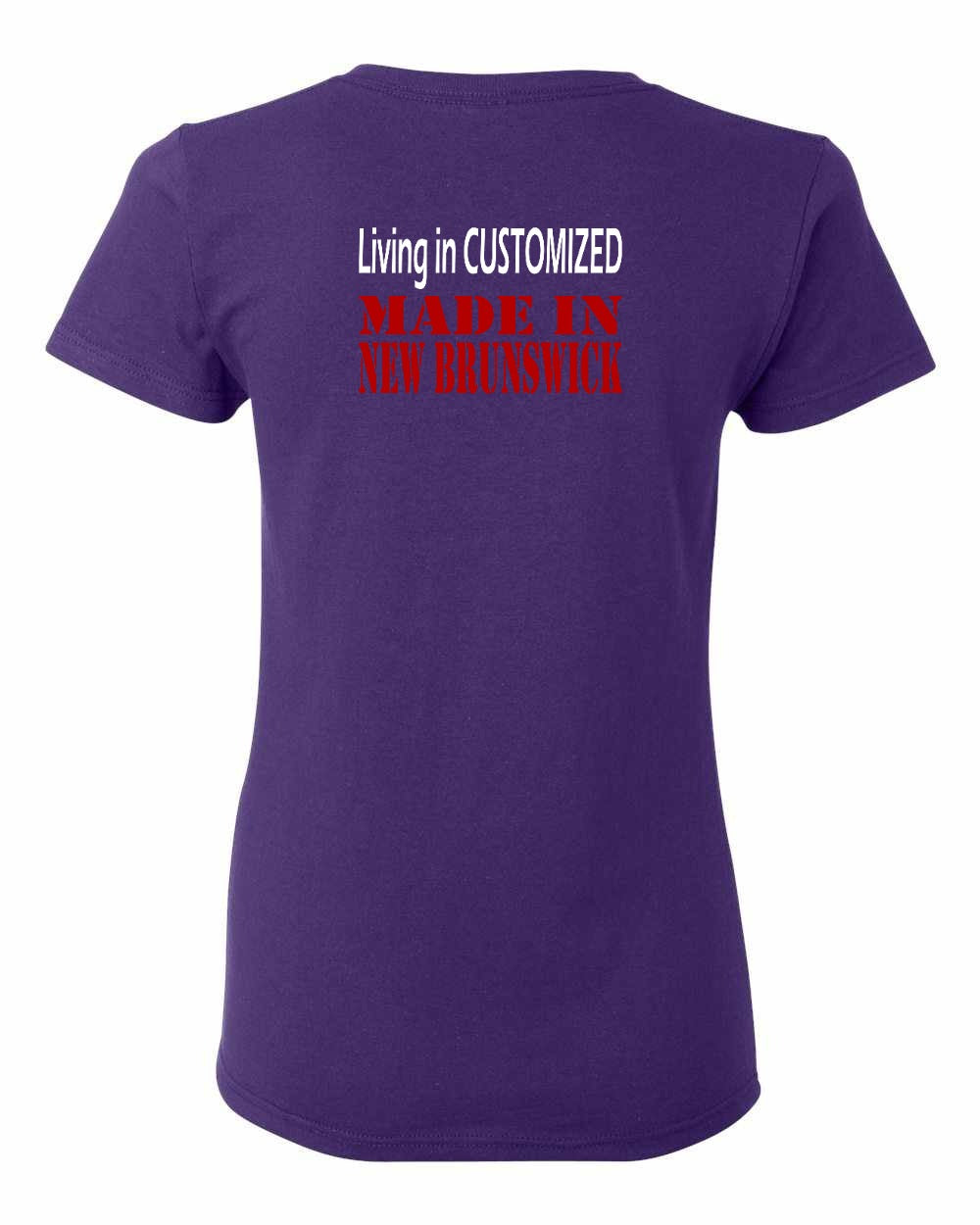 Living in Custom Made in NB Left Chest and Back Women's Tee