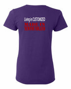 Living in Custom Made in NFLD Left Chest and Back Women's Tee