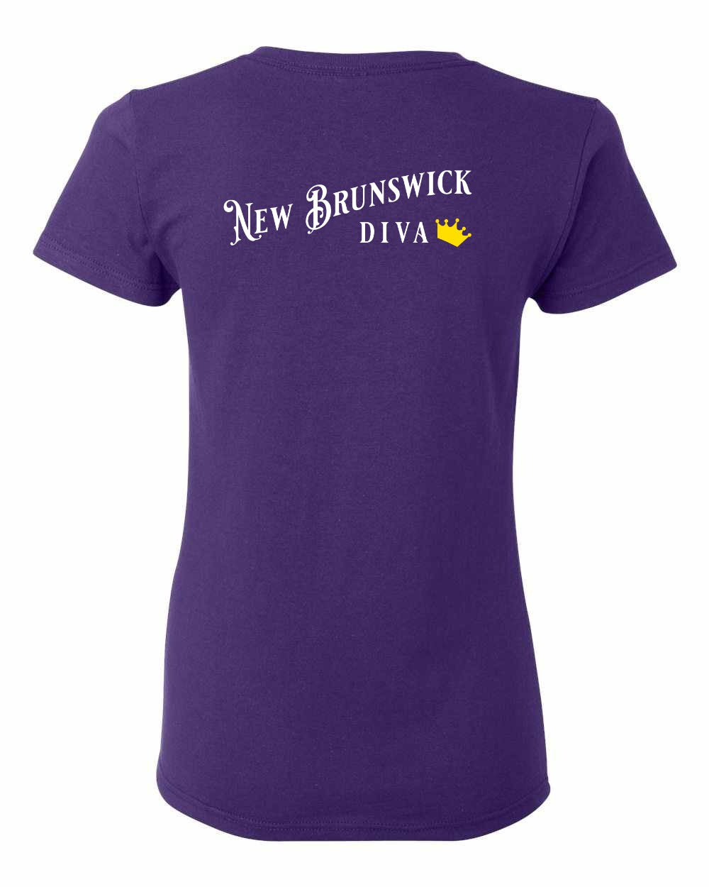 New Brunswick Diva Left Chest and Back Women's Tee