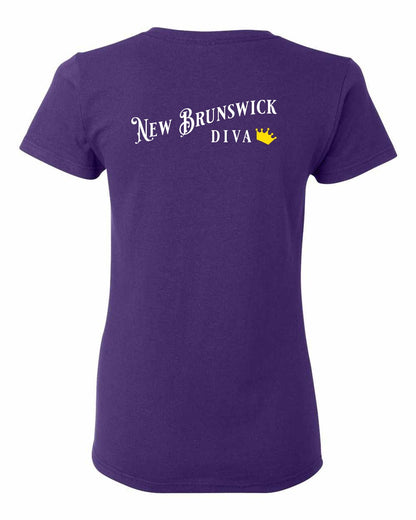 New Brunswick Diva Left Chest and Back Women's Tee