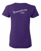 NFLD Girl Tartan Left Chest and Back Women's Tee