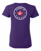 Elbows Up Leaf Left Chest and Back Women's Tee - Gildan Canada (sewn Internationally)