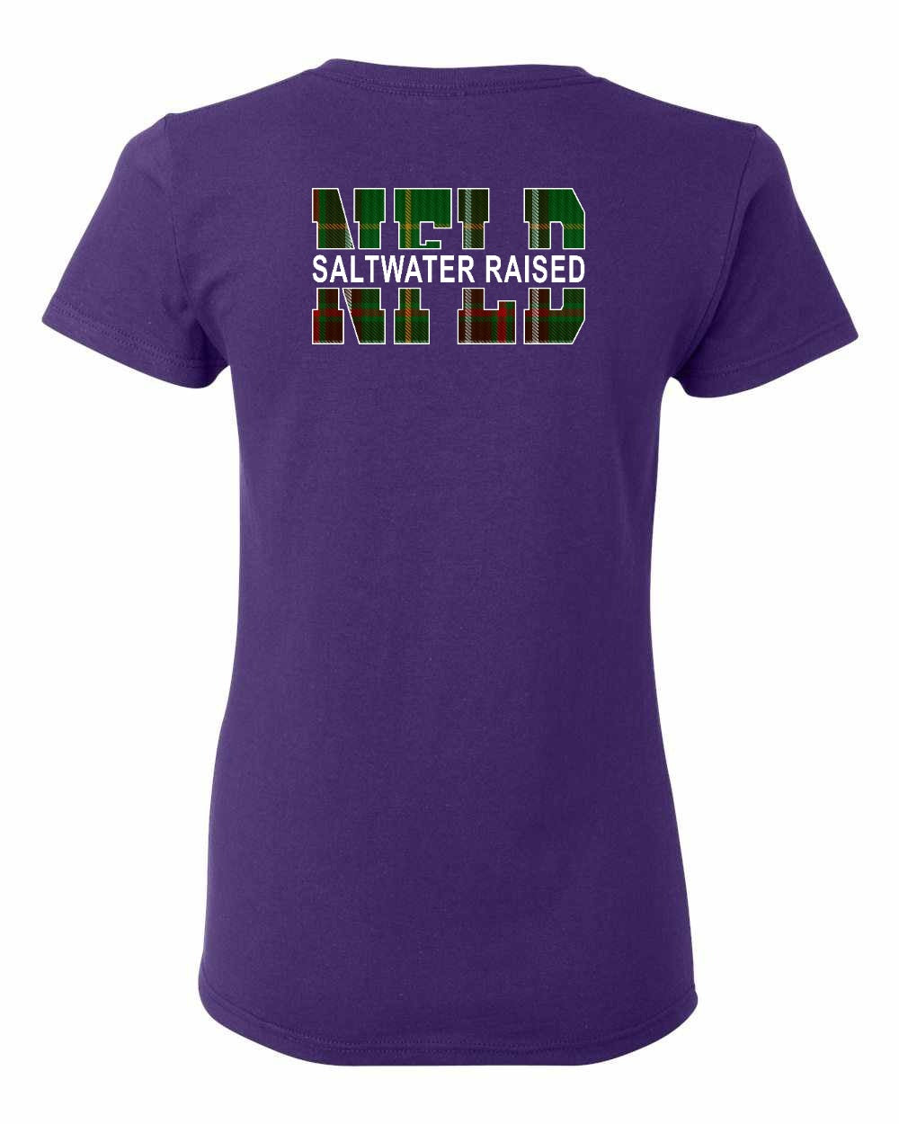 NFLD Saltwater Raised Left Chest and Back Women's Tee