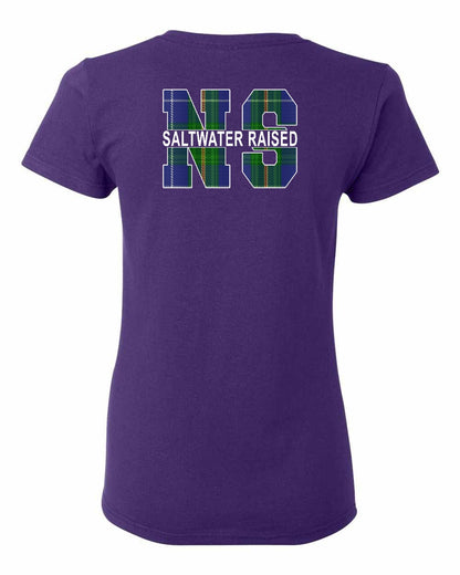 Saltwater Raised Left Chest and Back womens-tee