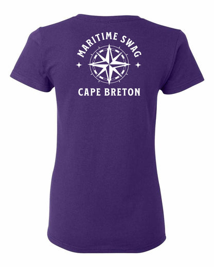Maritime Swag Cape Breton Compass Left Chest and Back Women's Tee