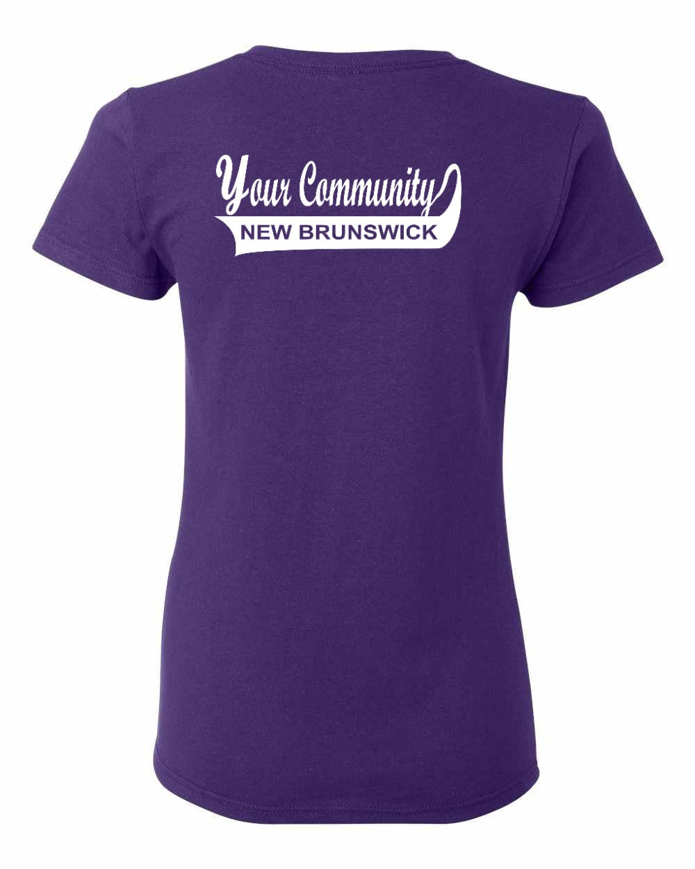 Your Community Swoop (New Brunswick) Left Chest and Back Women's Tee