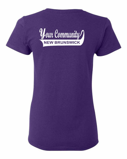 Your Community Swoop (New Brunswick) Left Chest and Back Women's Tee