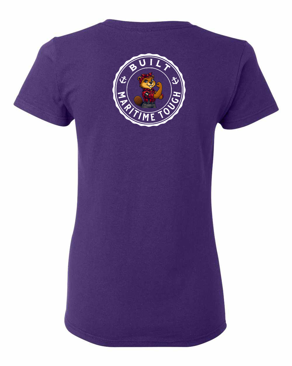 Built Maritime Tough Rosie Left Chest And Back Women's Tee