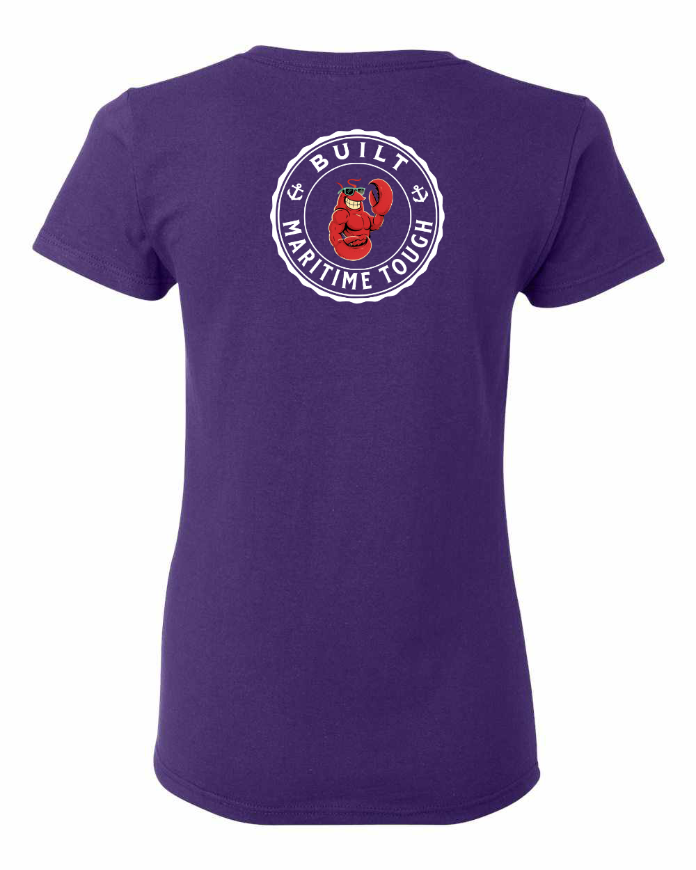 Built Maritime Tough Lobster Left Chest And Back Women's Tee