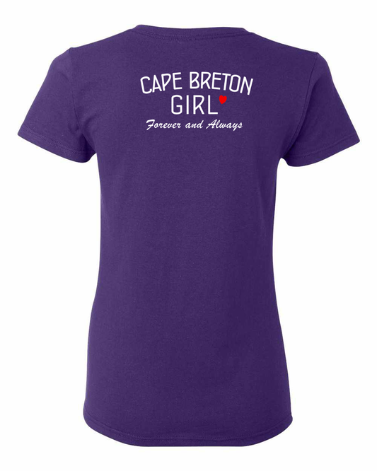 CB Girl Forever and Always Left Chest And Back Women's Tee