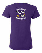 Maritime Bomb Squad Left Chest And Back Women's Tee