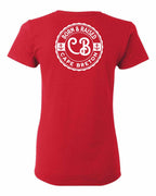 Born & Raised CB Left Chest and Back Women's Tee