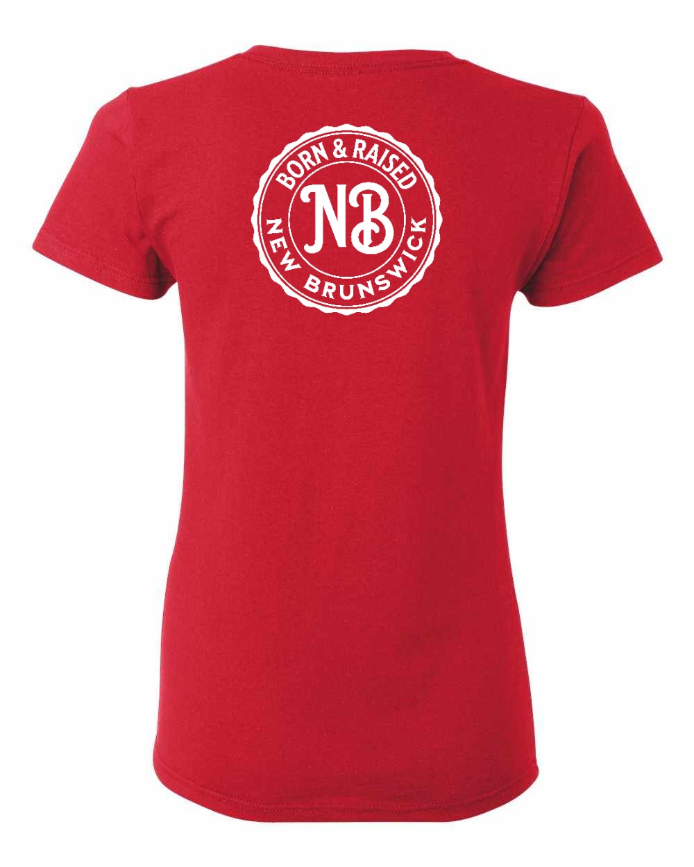 Born & Raised NB Left Chest and Back Women's Tee
