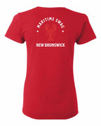Maritime Swag NB Mandala Red Lobster Left Chest and Back Women's Tee