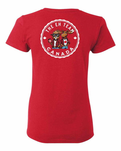 The Eh Team! Left Chest And Back Women's Tee