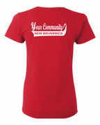 Your Community Swoop NB Left Chest and Back Women's Tee