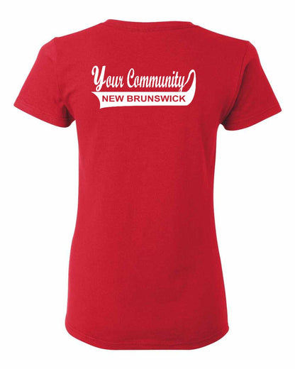 Your Community Swoop (New Brunswick) Left Chest and Back Women's Tee
