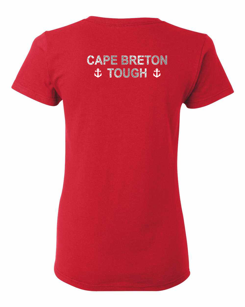 Built CB Tough Metal Left Chest and Back Women's Tee