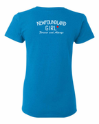 NFLD Girl Forever and Always Left Chest and Back Women's Tee