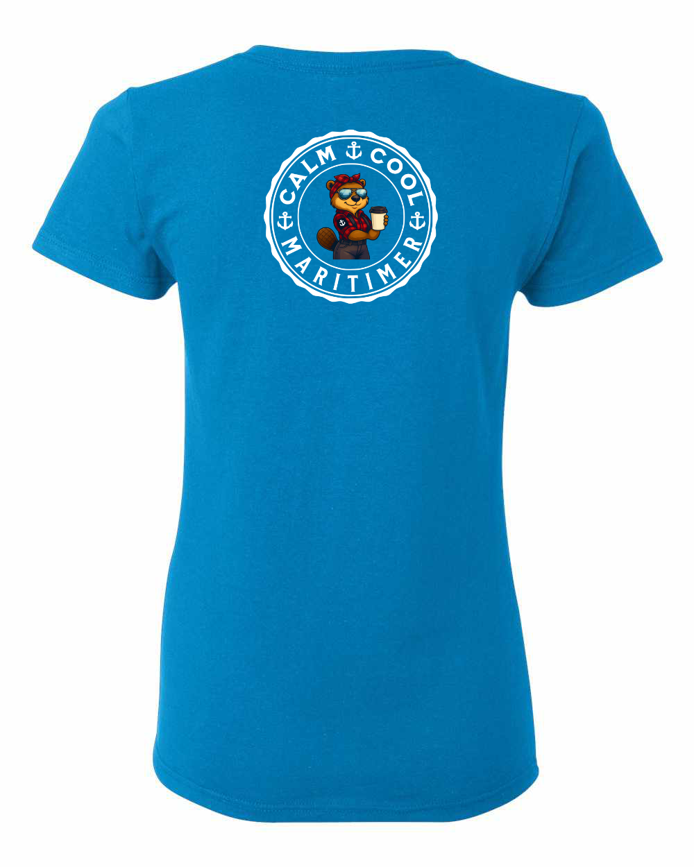 Calm Cool Maritimer Rosie Left Chest And Back Women's Tee