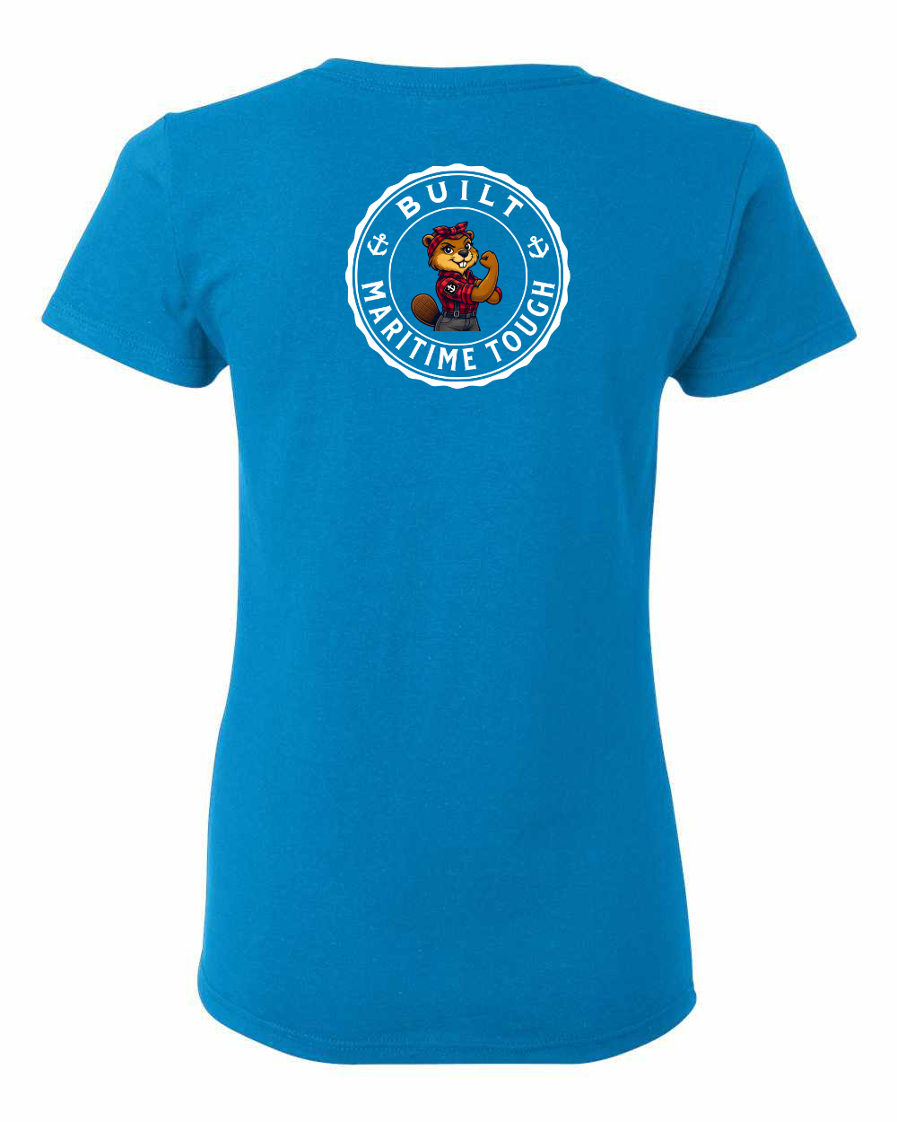 Built Maritime Tough Rosie Left Chest And Back Women's Tee