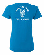 Maritime Swag CB Mandala white Lobster Left Chest and Back Women's Tee