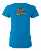 Anchored in CB (New Design) Left Chest and Back Women's Tee