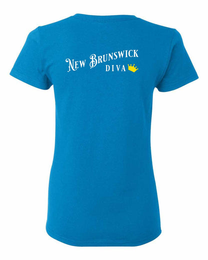 New Brunswick Diva Left Chest and Back Women's Tee