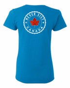 Never 51st Leaf Left Chest And Back Women's Tee - Gildan Canada (sewn Internationally)