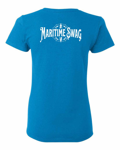 Maritime Swag Logo Left Chest and Back Women's Tee