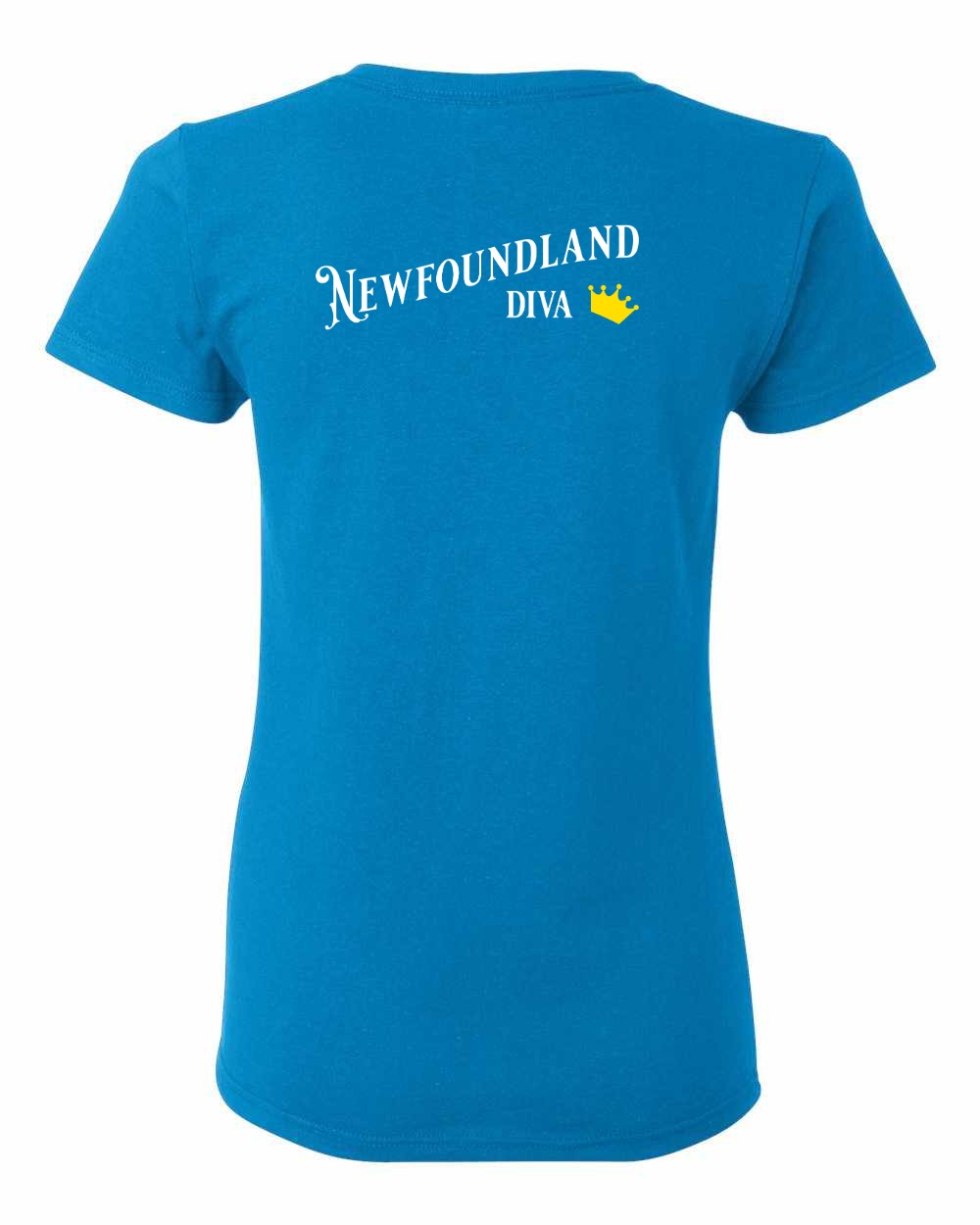 Newfoundland Diva Left Chest and Back Women's Tee