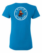 Plaid to the Bone Beaver Left Chest And Back Women's Tee - Gildan Canada (sewn Internationally)