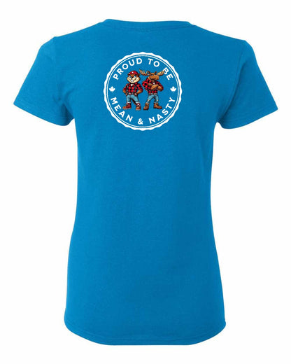 Proud to be Mean and Nasty Leaf Left Chest And Back Women's Tee