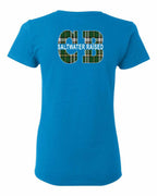 Saltwater Raised CB Left Chest and Back Women's Tee